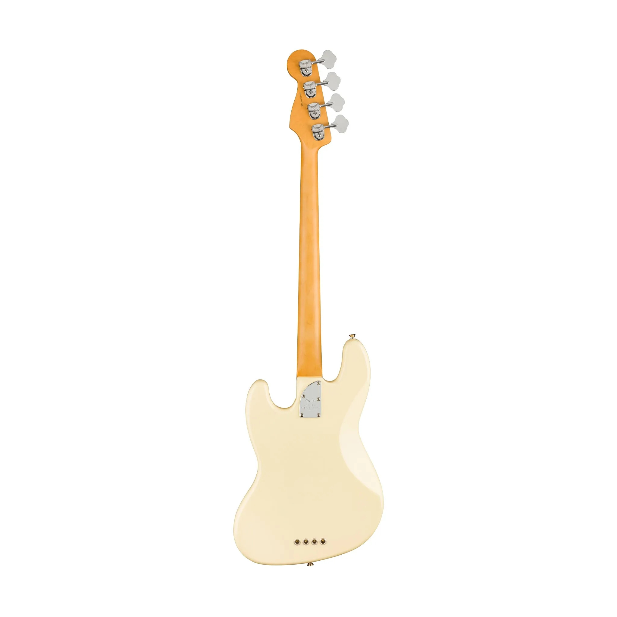 Fender American Professional II Jazz Bass Electric Guitar, Maple FB, Olympic White