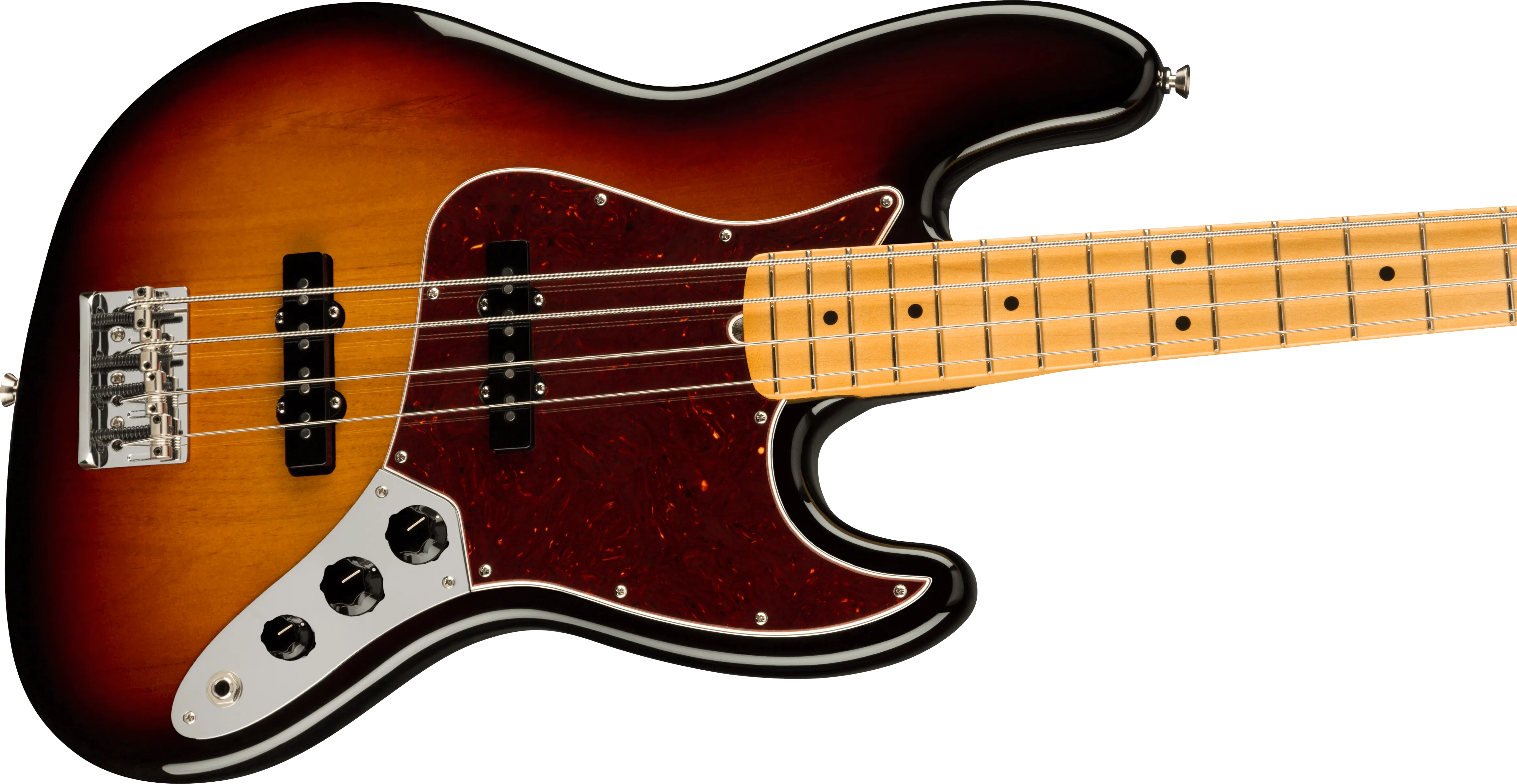 Fender American Professional II Jazz Bass®, Maple Fingerboard, 3-Color Sunburst