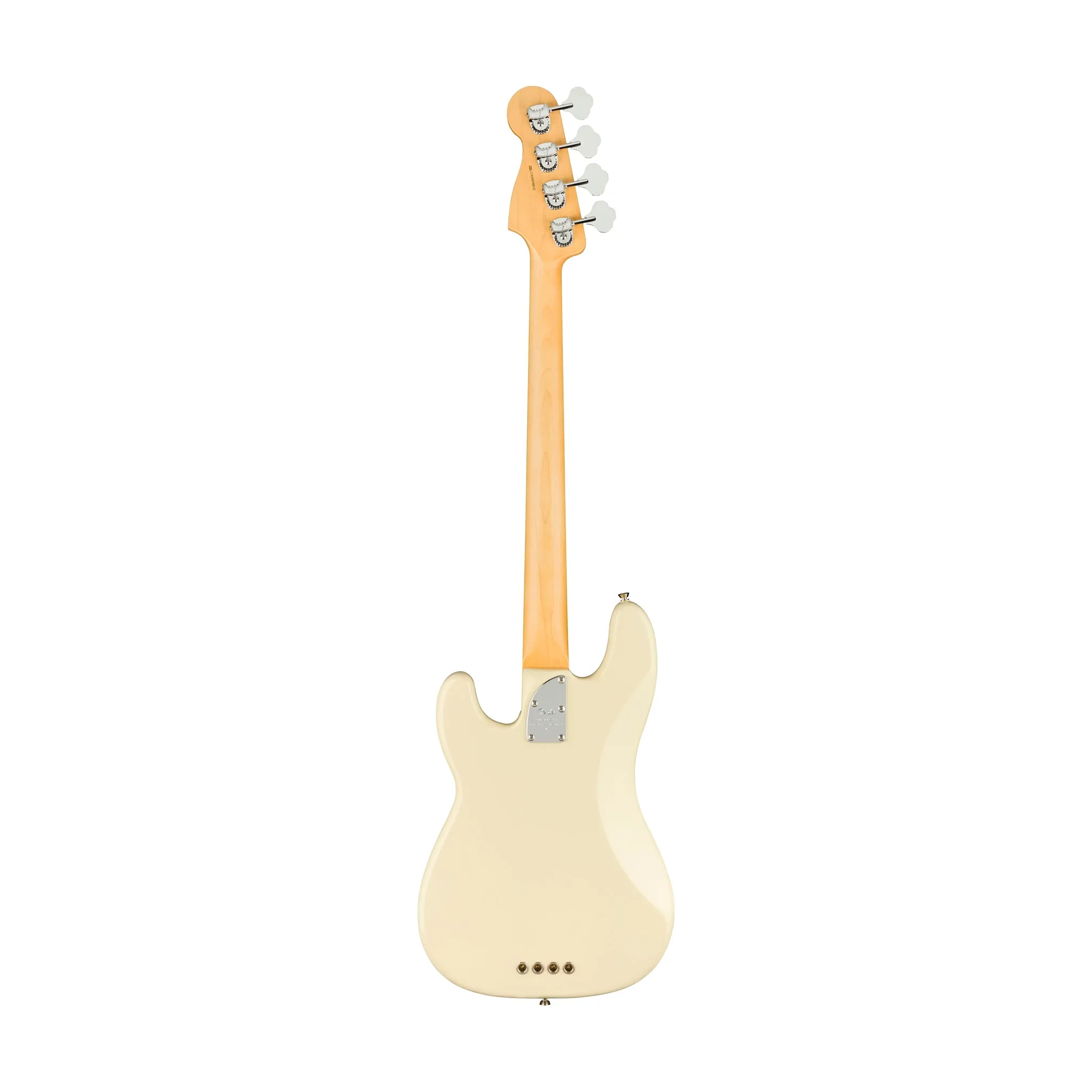 Fender American Professional II Precision Bass Electric Guitar, Maple FB, Olympic White