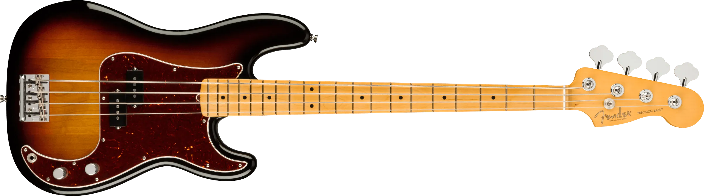 Fender American Professional II Precision Bass®, Maple Fingerboard, 3-Color Sunburst