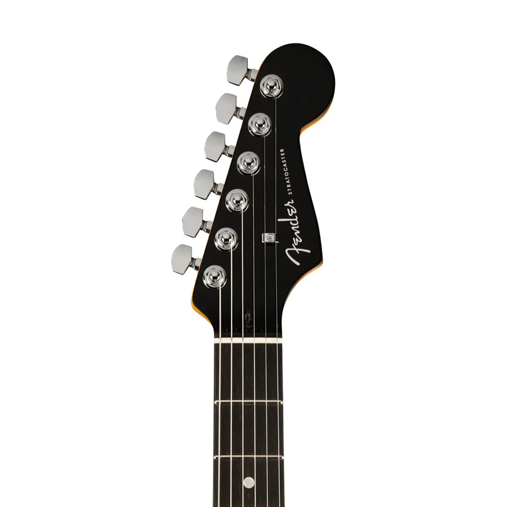 Fender American Ultra Limited Edition Stratocaster Electric Guitar, Ebony FB, Denim Burst
