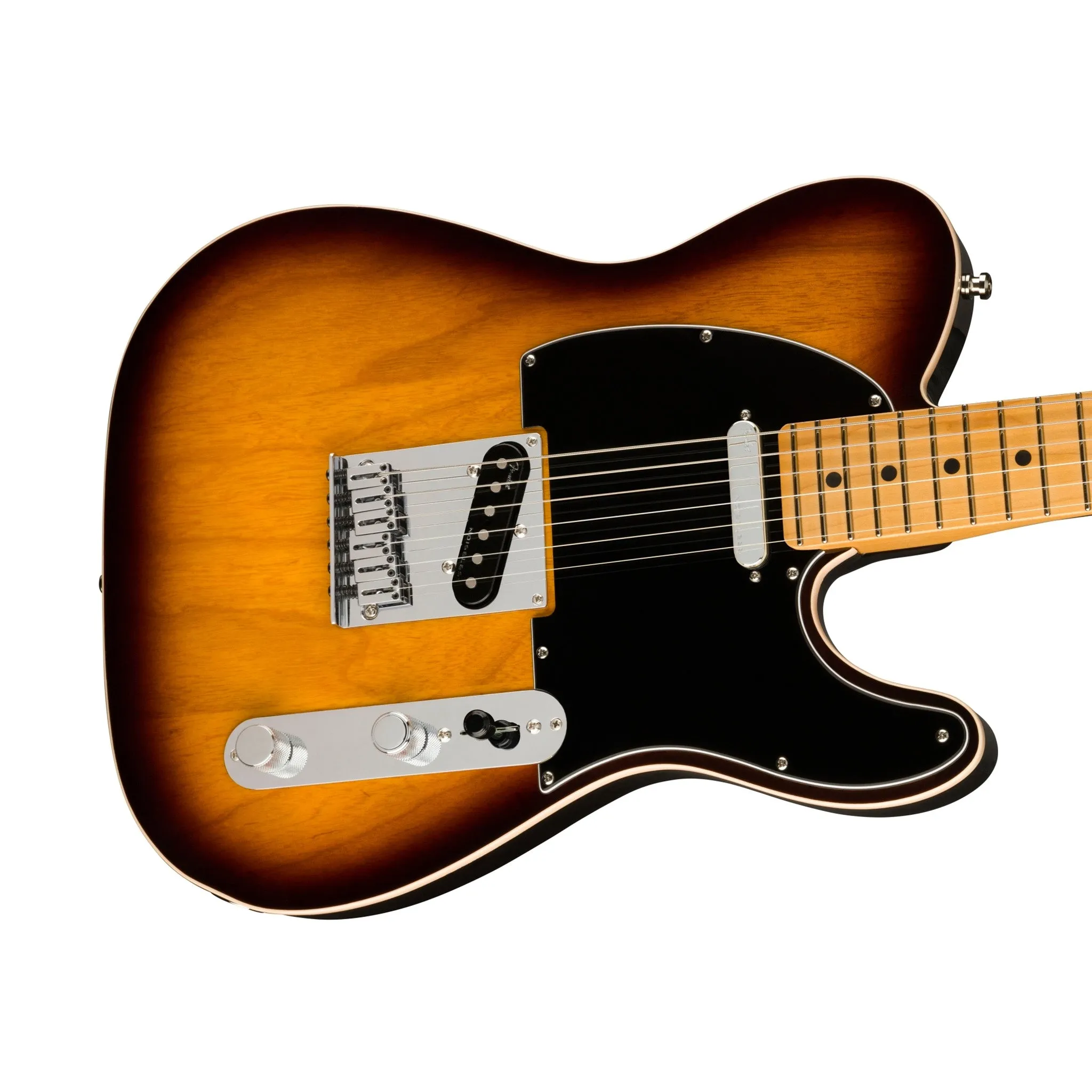 Fender American Ultra Luxe Telecaster Electric Guitar, Maple FB, 2-Color Sunburst
