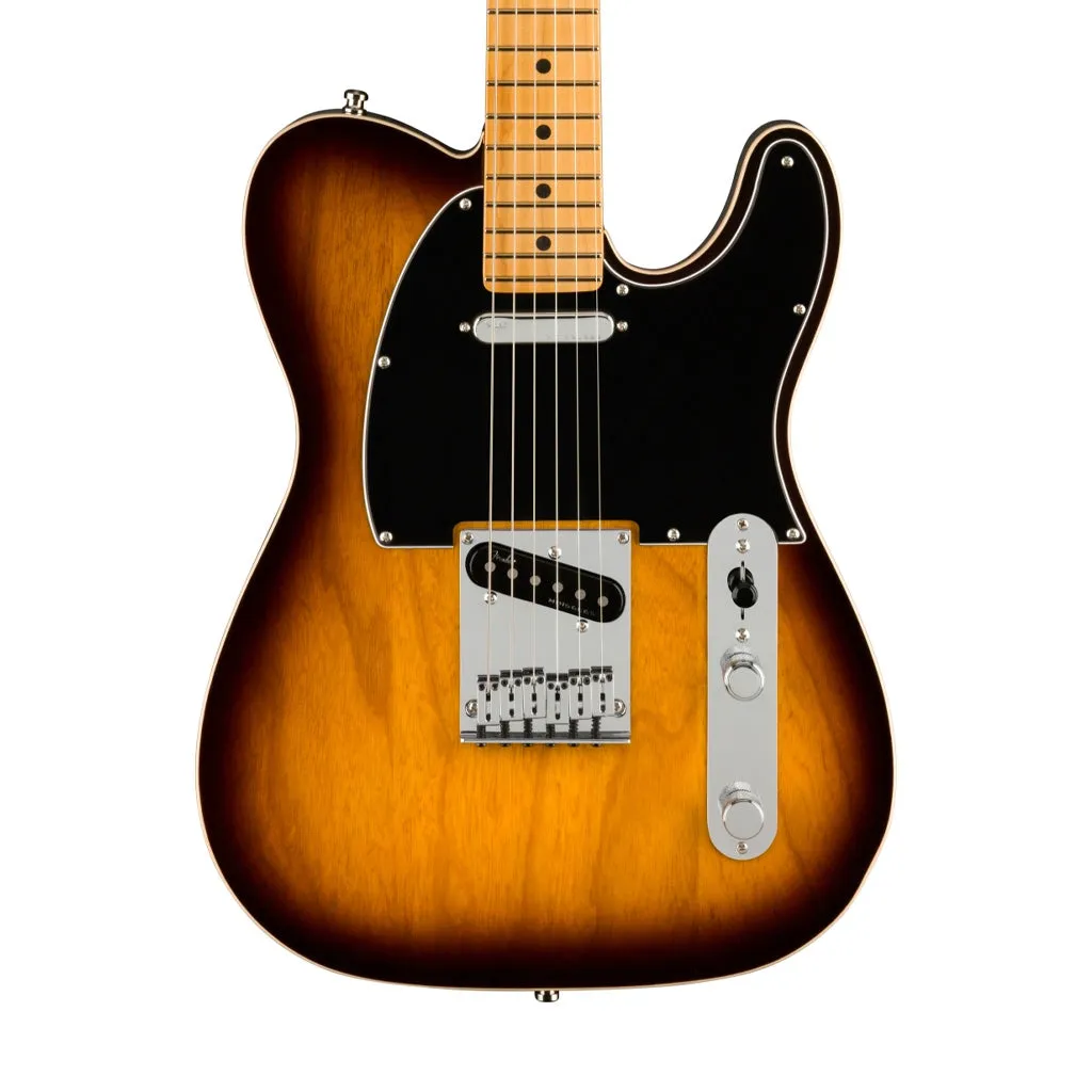 Fender American Ultra Luxe Telecaster Electric Guitar, Maple FB, 2-Color Sunburst