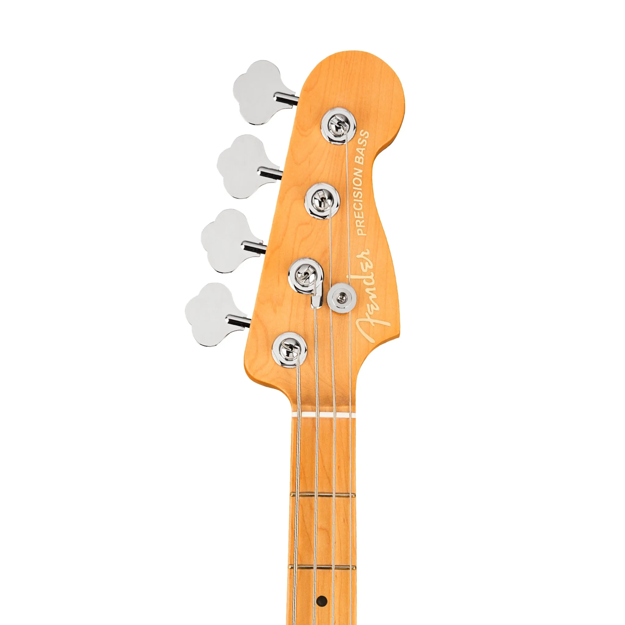 Fender American Ultra Precision Bass Guitar, Maple FB, Arctic Pearl (B-Stock)