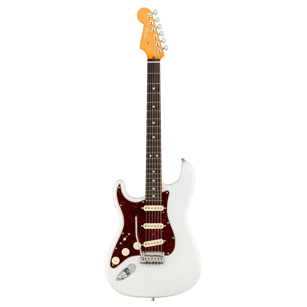 Fender - American Ultra Stratocaster® Left-Hand, Rosewood Fingerboard, Arctic Pearl
