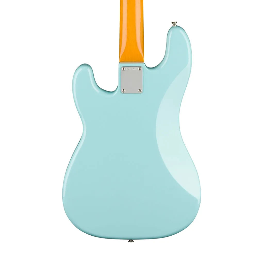 Fender American Vintage II 60 Precision Bass Electric Guitar, RW FB, Daphne Blue