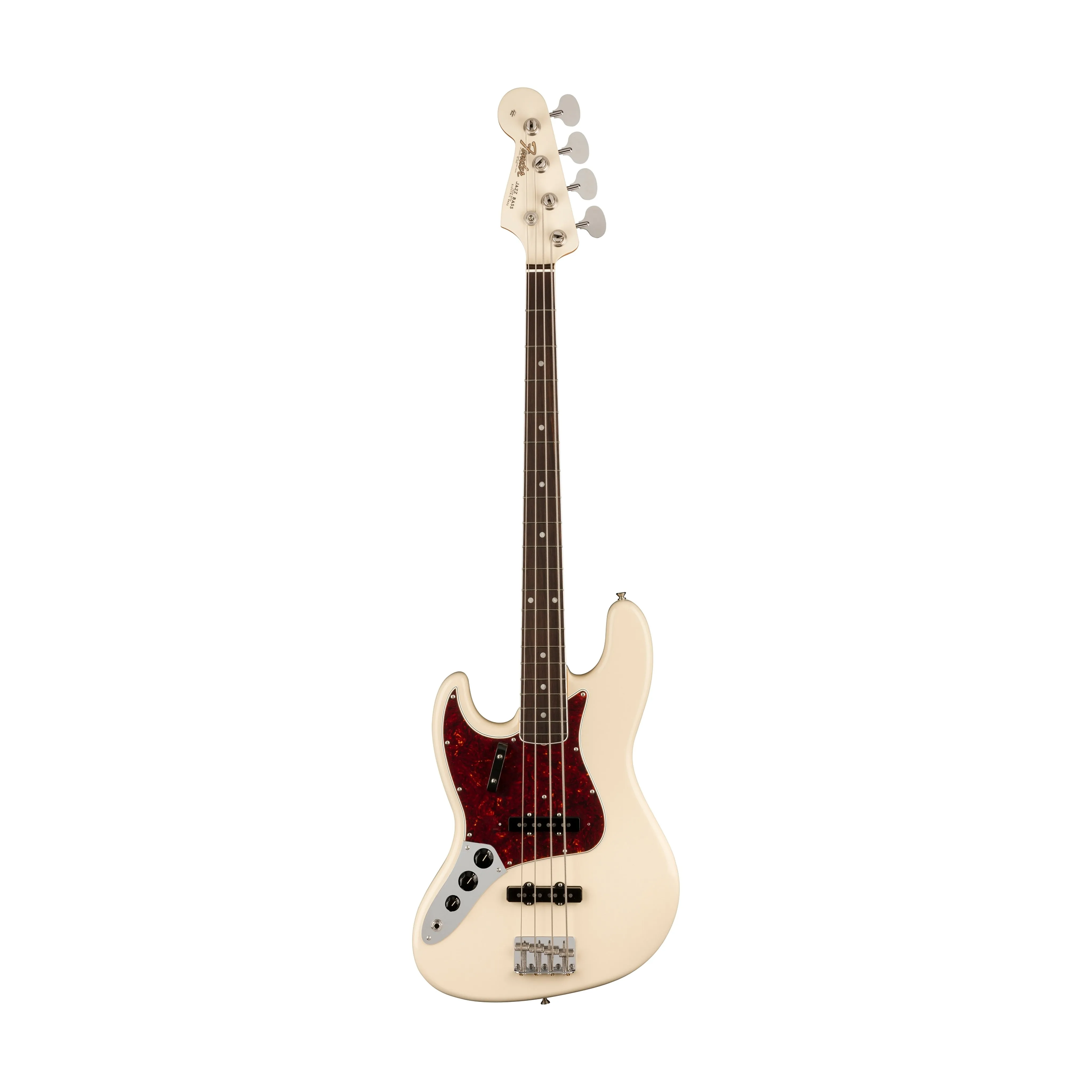 Fender American Vintage II 66 Left-handed Jazz Bass Guitar, RW FB, Olympic White