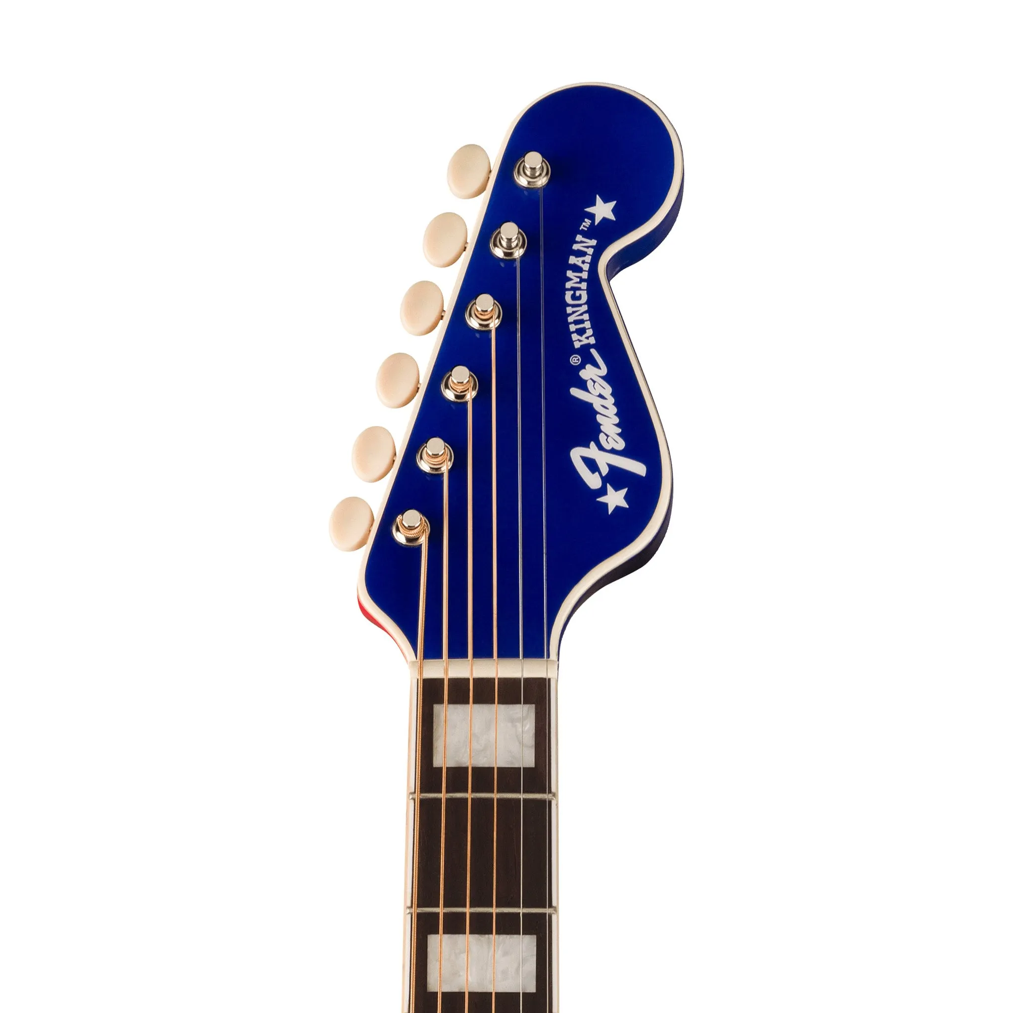 Fender Buck Owens Kingman Acoustic Guitar w/Case, Red White and Blue