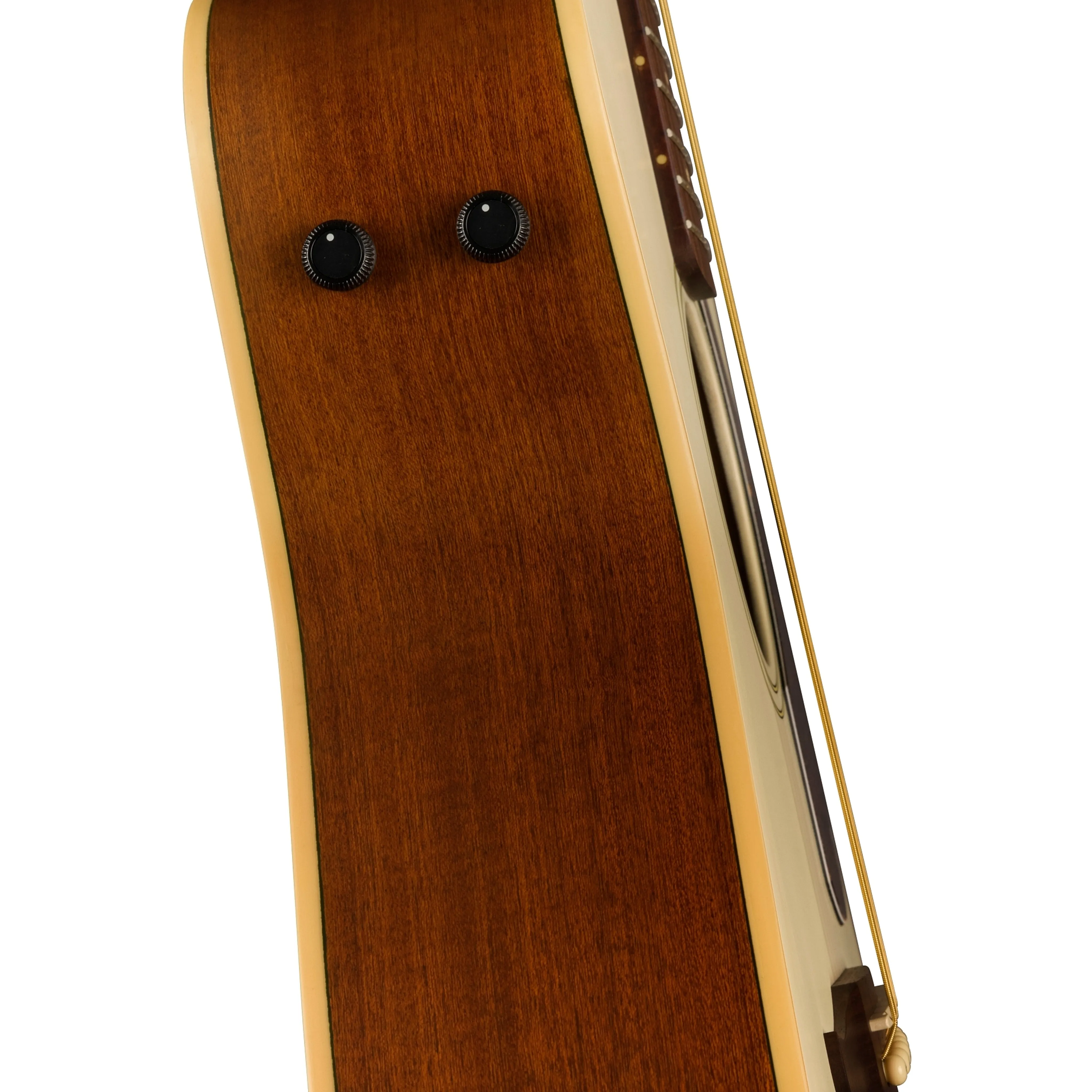 Fender California Malibu Player Small-Bodied Acoustic Guitar, Walnut FB, Olympic White