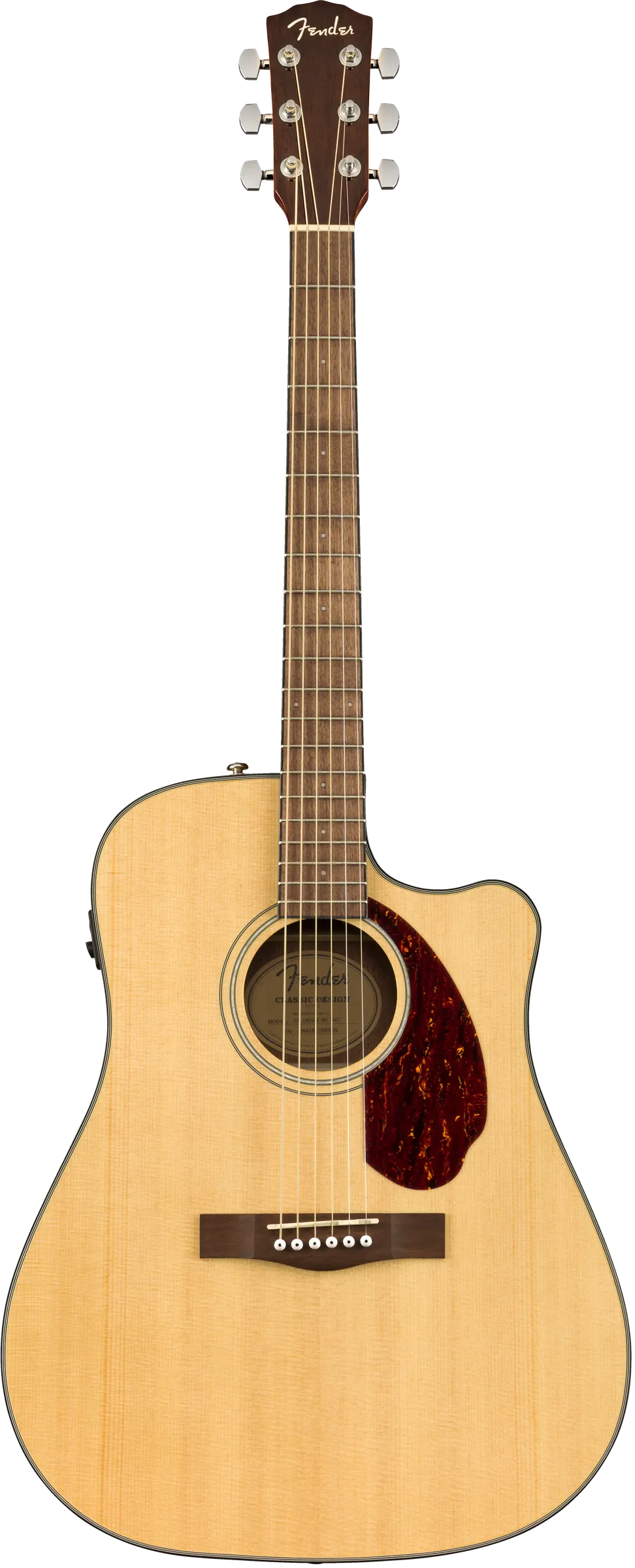 Fender CD-140SCE Electro Acoustic Guitar with Case, Natural