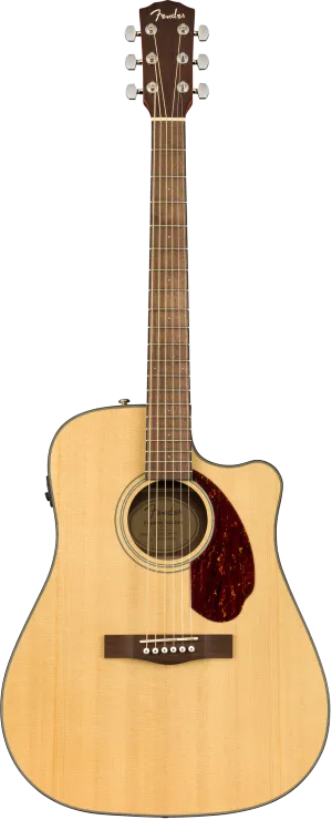 Fender CD-140SCE Electro Acoustic Guitar with Case, Natural