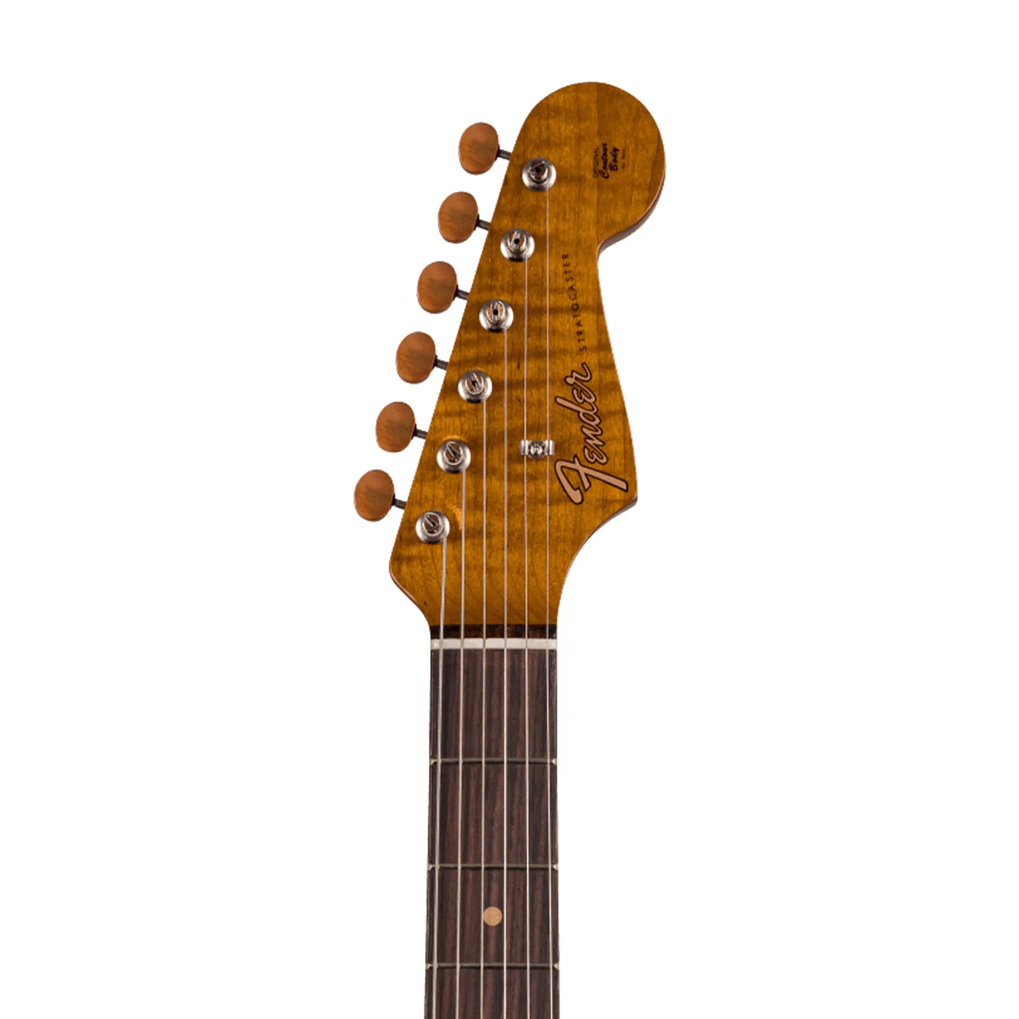 Fender Custom Shop Artisan Dual P-90 Koa Stratocaster, Aged Natural