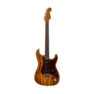 Fender Custom Shop Artisan Dual P-90 Koa Stratocaster, Aged Natural