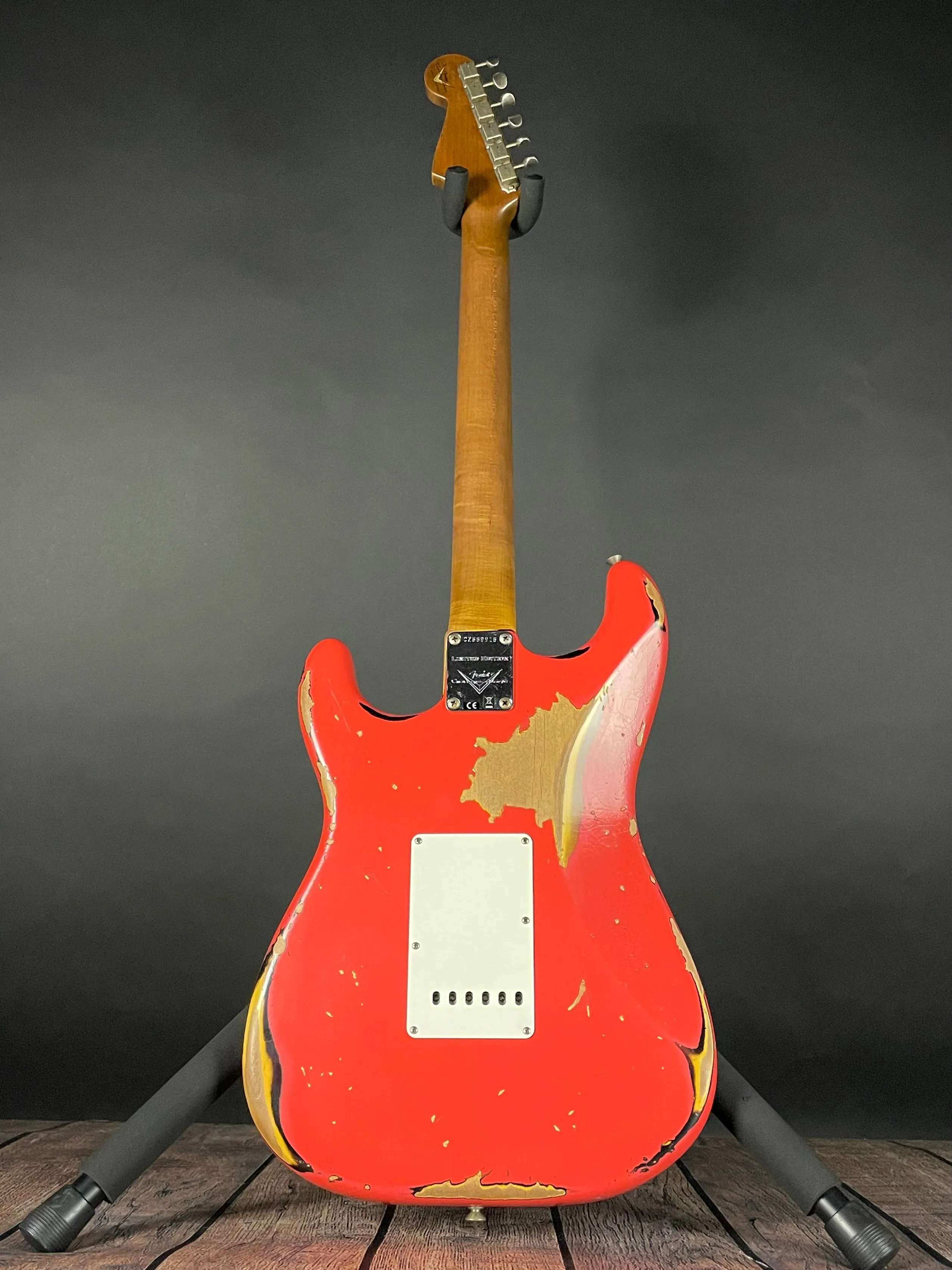 Fender Custom Shop LTD 1961 Stratocaster, Heavy Relic- Aged Fiesta Red/3TSB (7lbs 14oz)