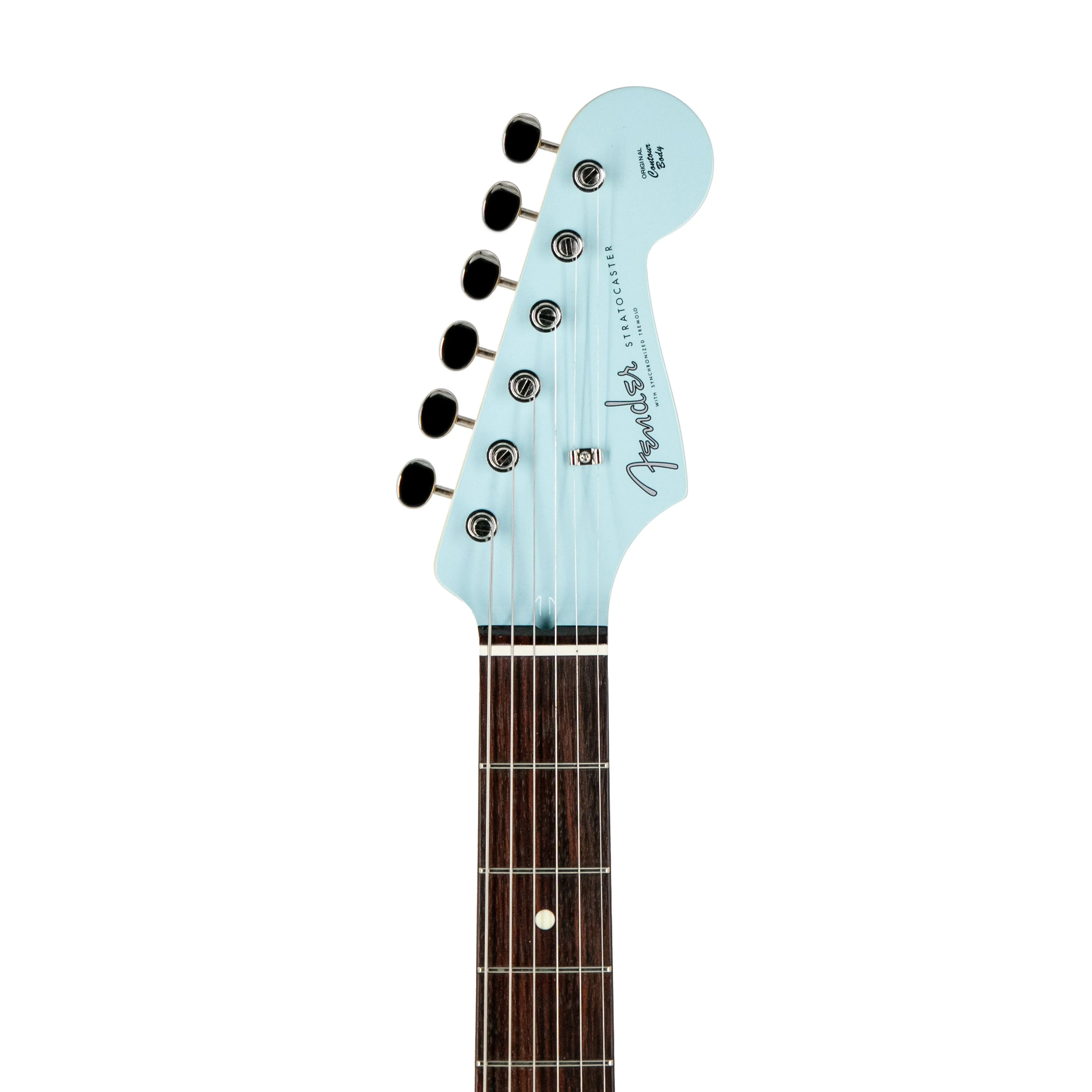 Fender FSR Collection Hybrid II Stratocaster Electric Guitar, RW FB, Daphne Blue