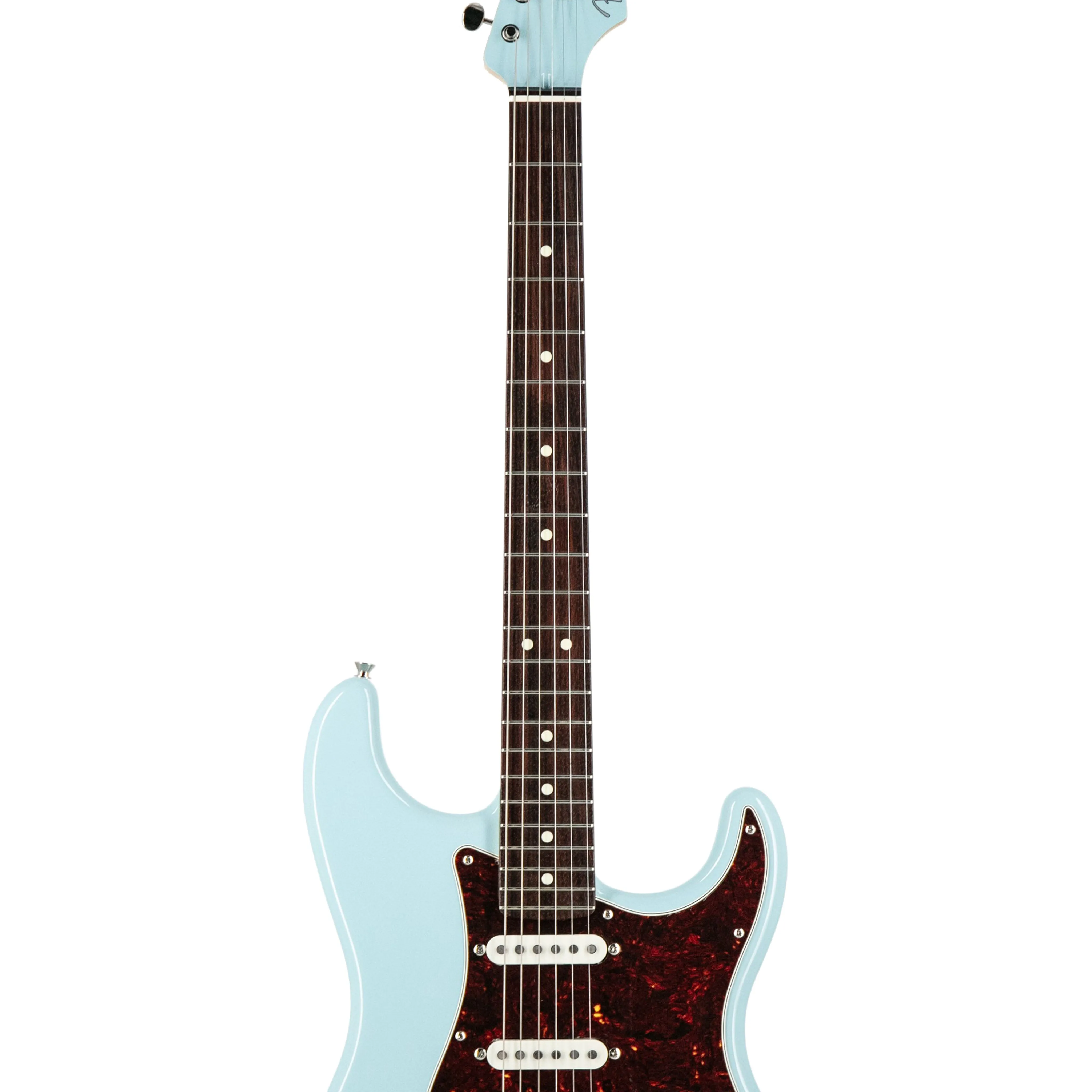 Fender FSR Collection Hybrid II Stratocaster Electric Guitar, RW FB, Daphne Blue