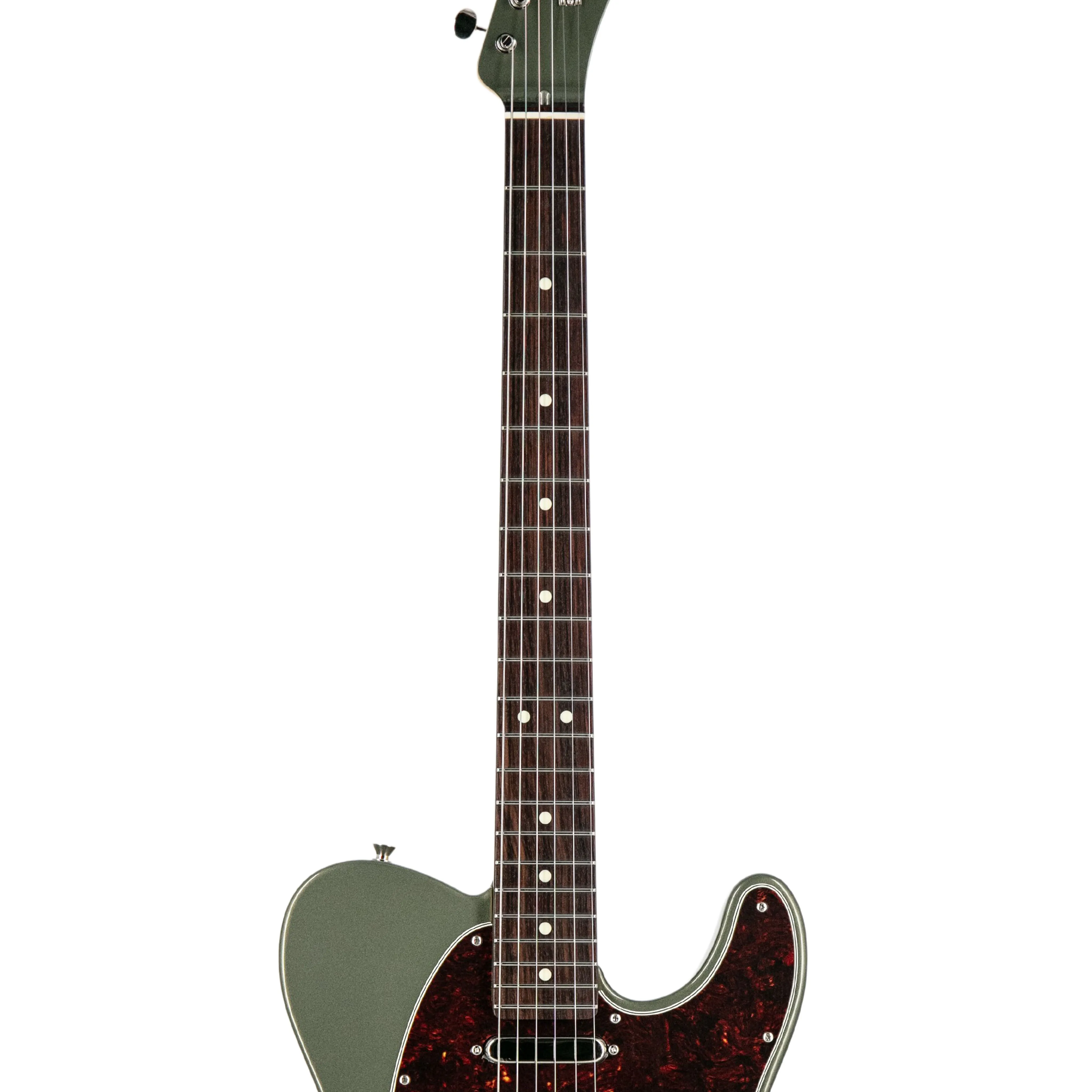 Fender FSR Collection Hybrid II Telecaster Electric Guitar, RW FB, Jasper Olive Metallic