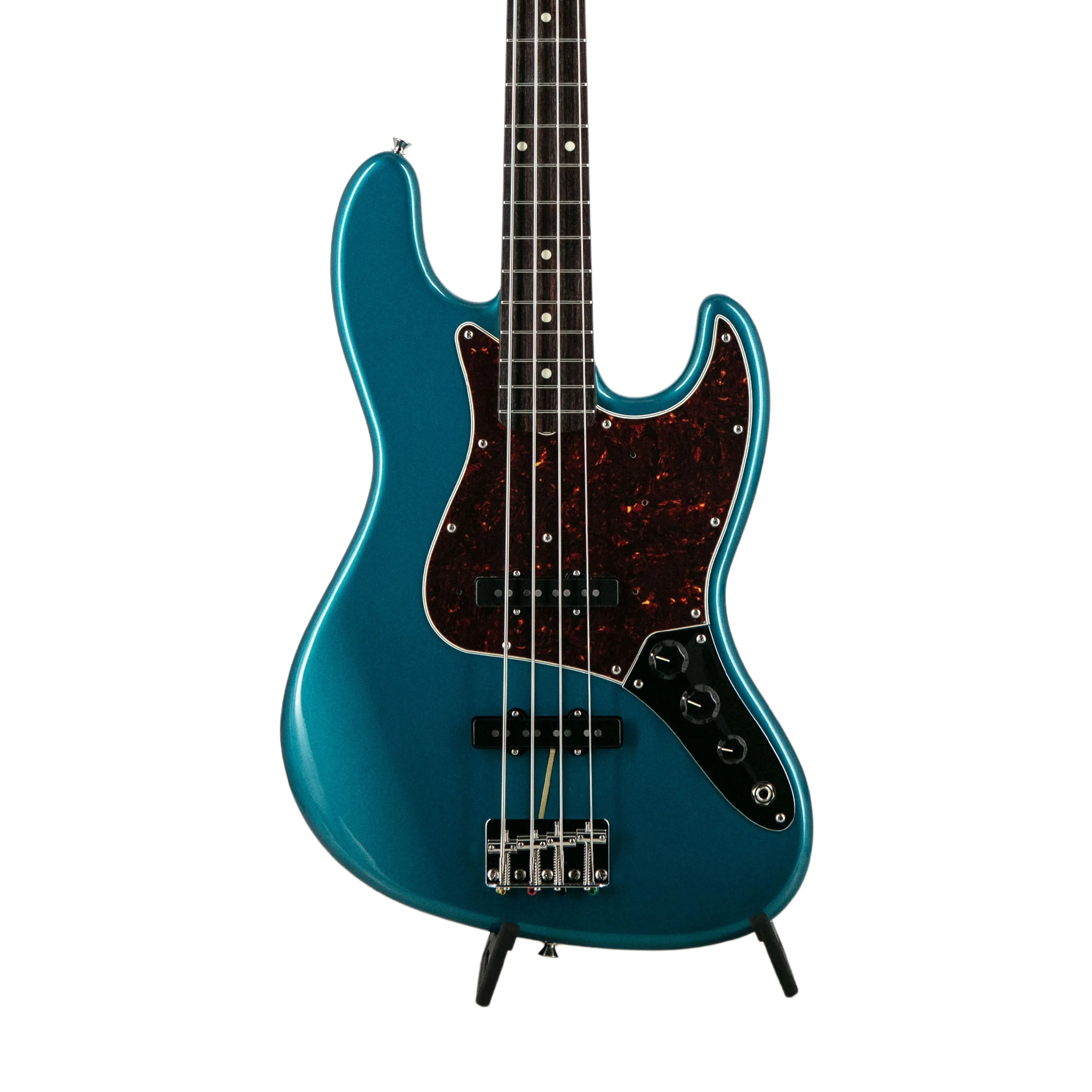 Fender FSR Collection Traditional 60s Jazz Bass Guitar, RW FB, Ocean Turquoise Metallic