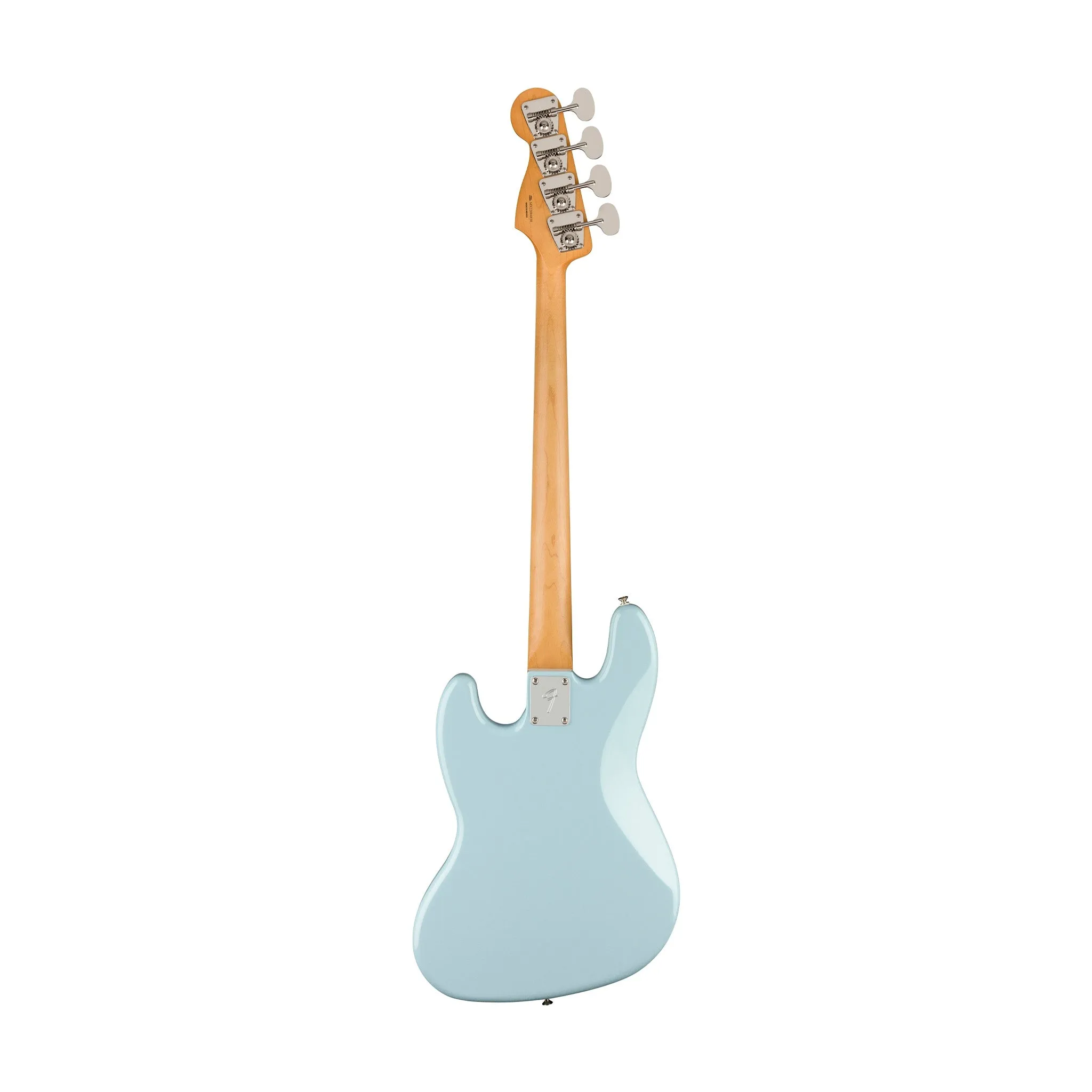 Fender Gold Foil Jazz Bass 4-String Bass Guitar, Ebony FB, Sonic Blue