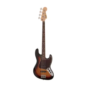 Fender Japan Heritage 60s Jazz Bass Guitar, RW FB, 3-Tone Sunburst