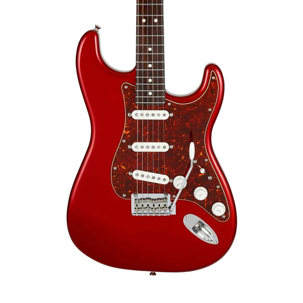Fender Japan Hybrid II Stratocaster Electric Guitar, RW FB, Candy Apple Red
