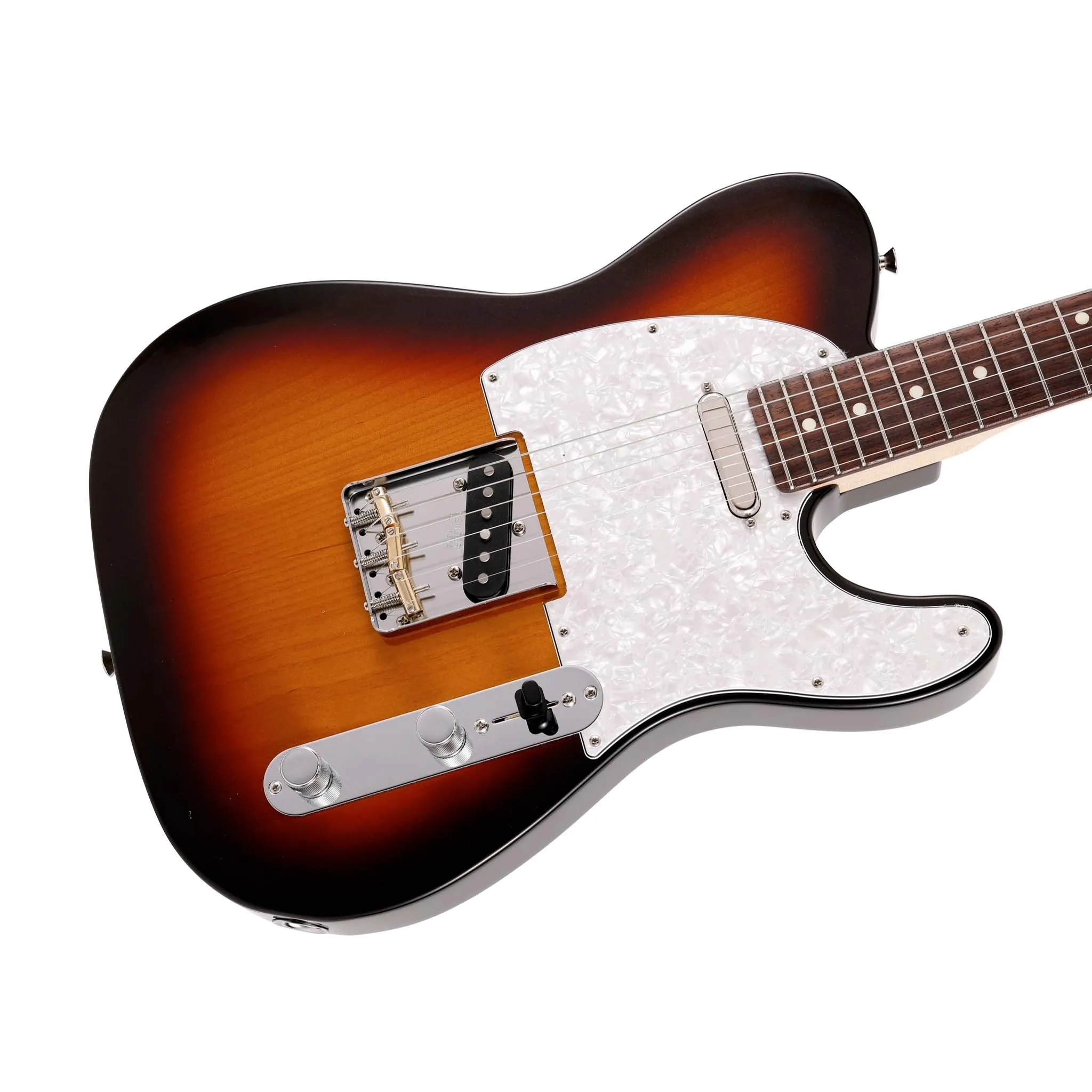Fender Japan Hybrid II Telecaster Electric Guitar, RW FB, Metallic 3-Tone Sunburst