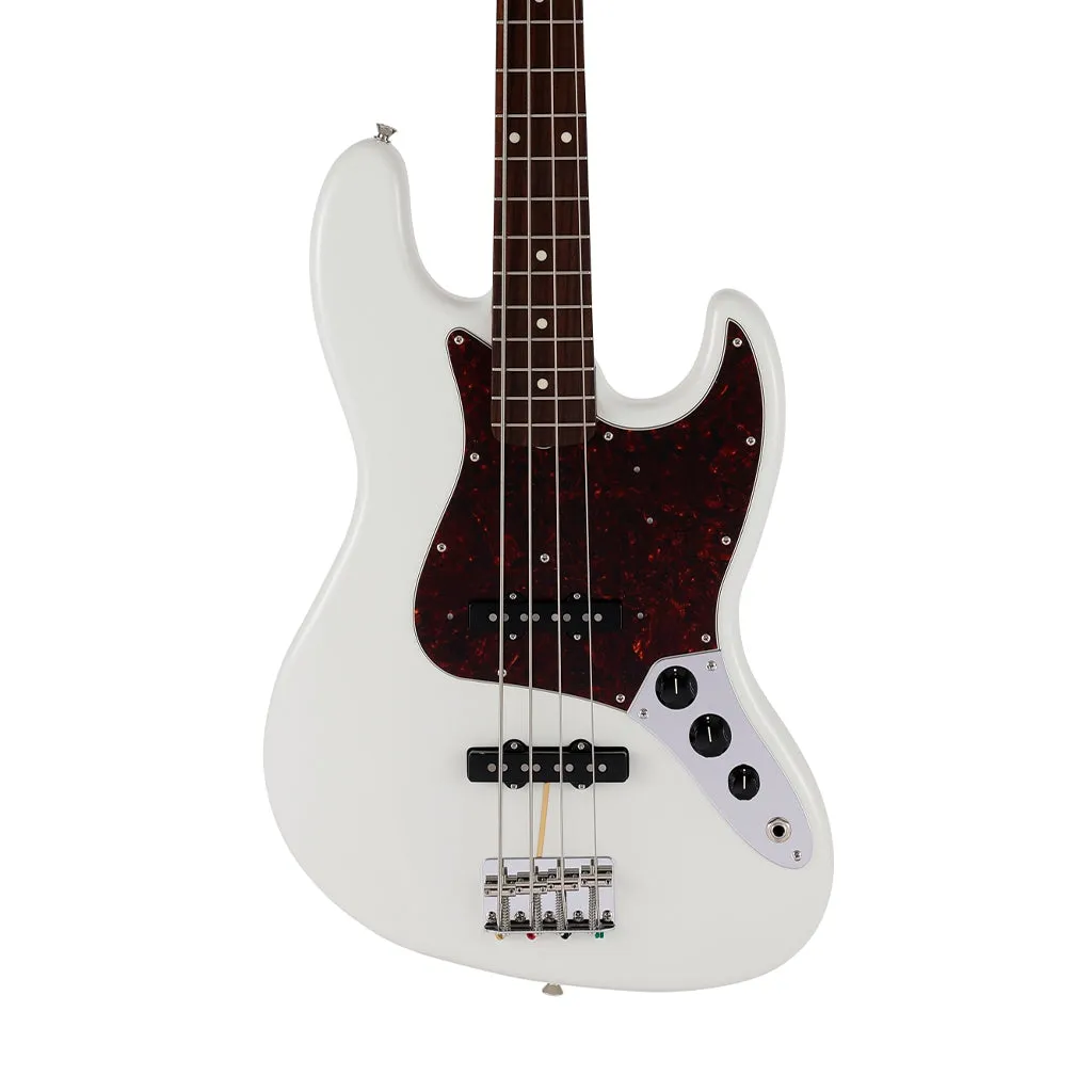 Fender Japan Traditional II 60s Jazz Bass Guitar, Roasted Maple Neck / RW FB, Olympic White