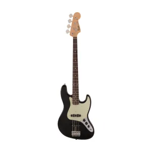 Fender Japan Traditional II 60s Jazz Bass Guitar, RW FB, Black