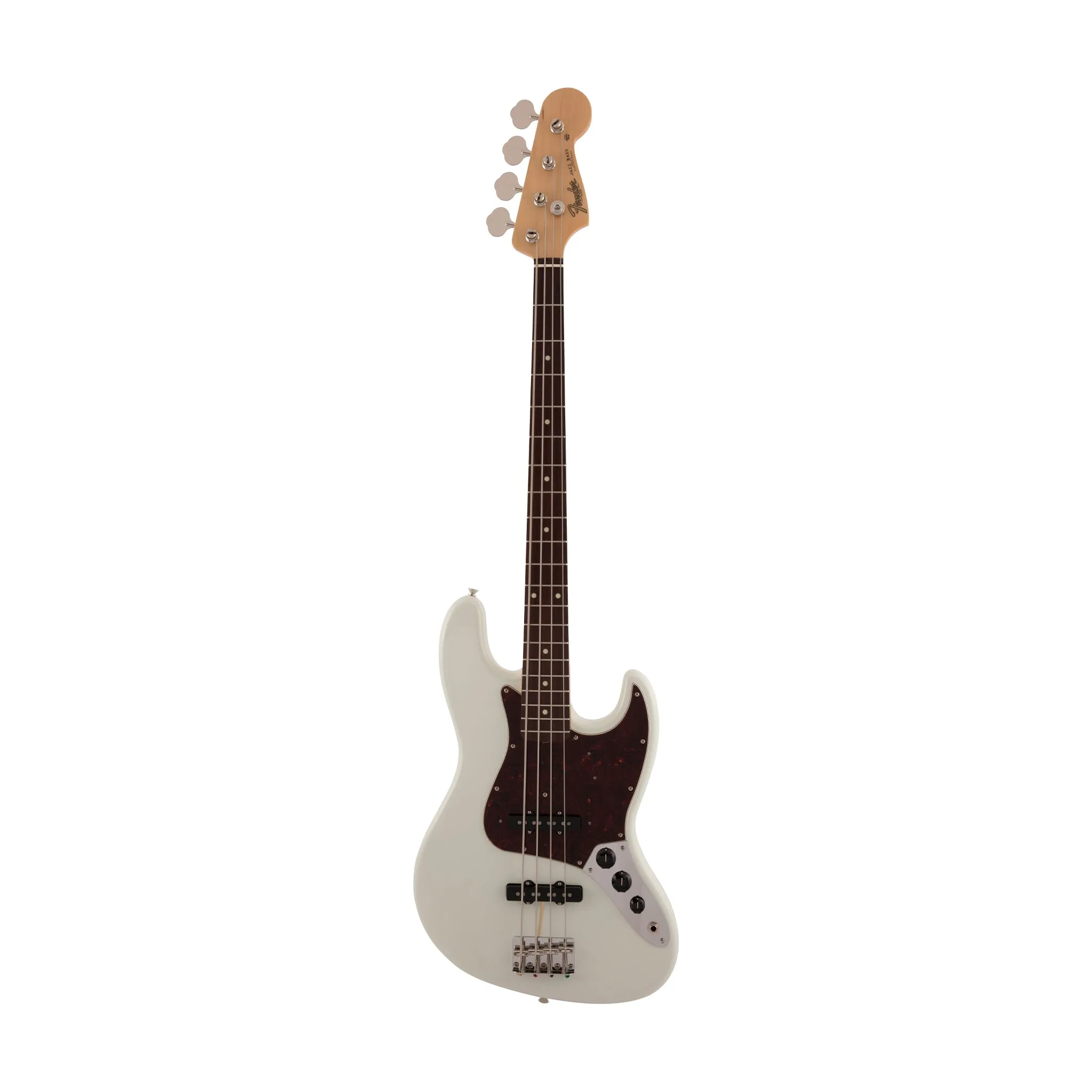 Fender Japan Traditional II 60s Jazz Bass Guitar, RW FB, Olympic White