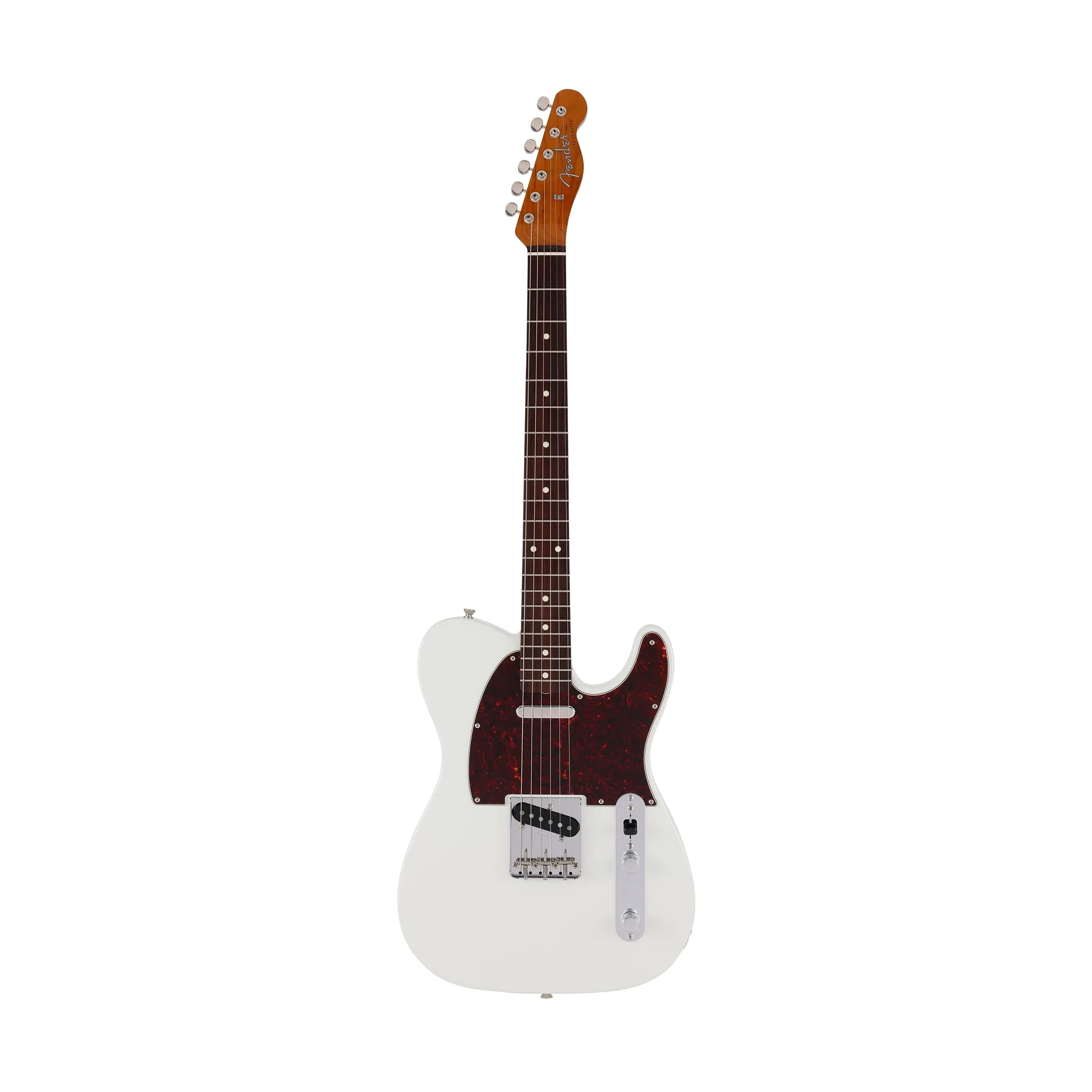 Fender Japan Traditional II 60s Telecaster Electric Guitar, Roasted Maple Neck / RW FB, Olympic White