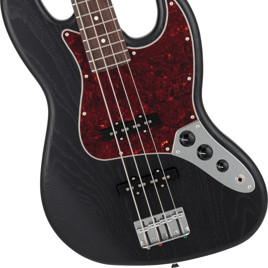 Fender Made in Japan Limited Jazz Bass Raw - Ash Black