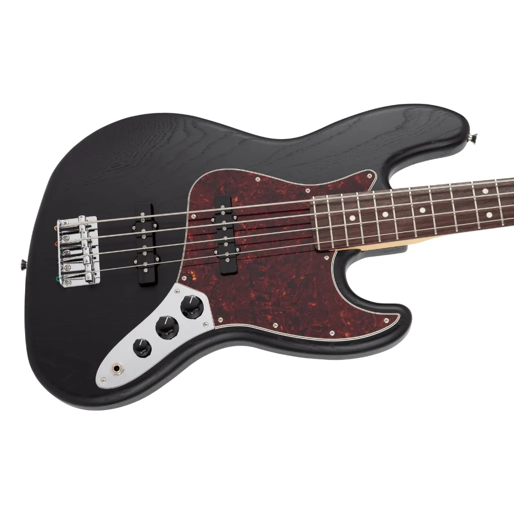 Fender Made in Japan Limited Jazz Bass Raw - Ash Black