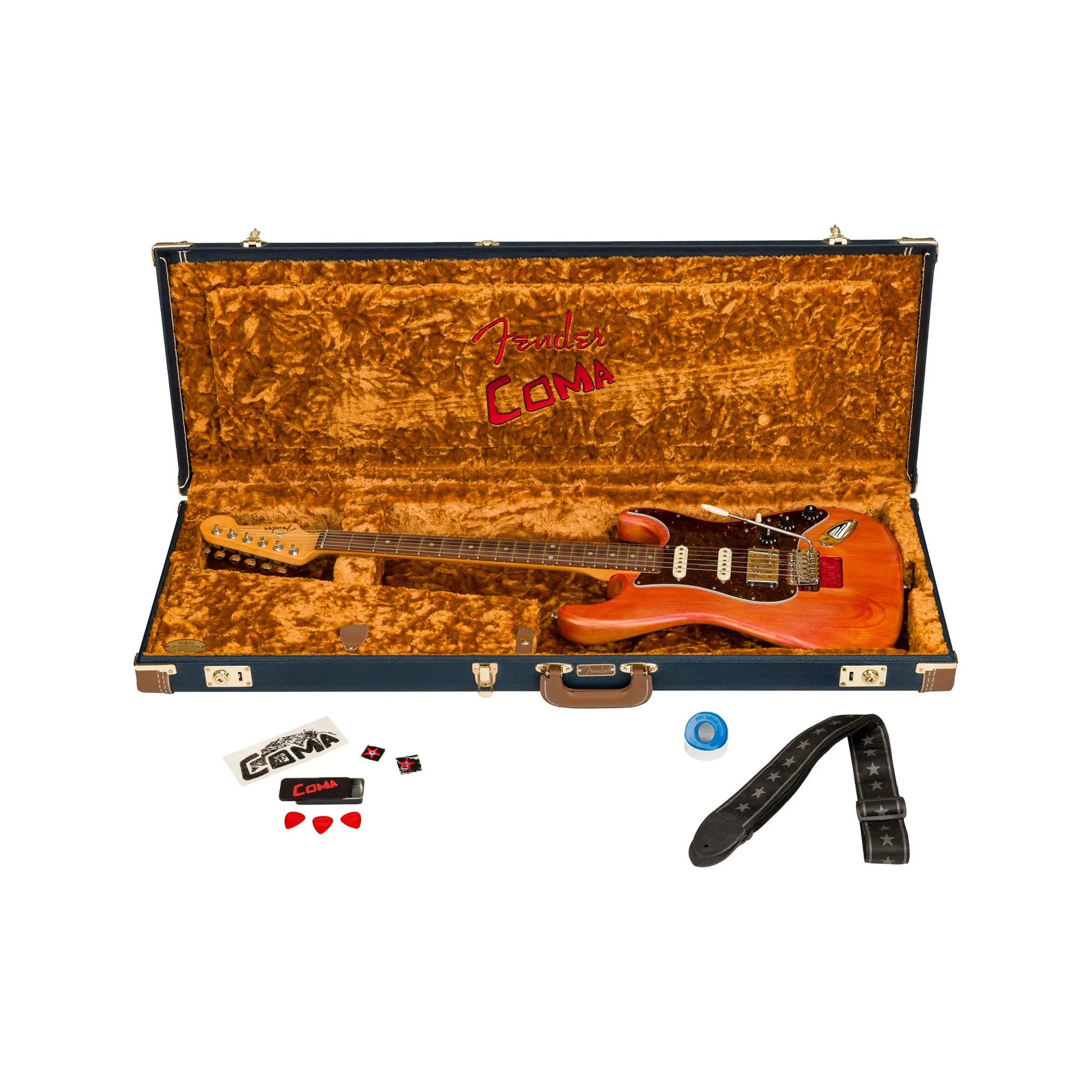 Fender Michael Landau Coma Stratocaster Electric Guitar, RW FB, Coma Red