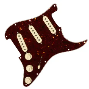 Fender - Pre-Wired Strat Pickguard, Vintage Noiseless SSS, Tortoise Shell 11 Hole PG