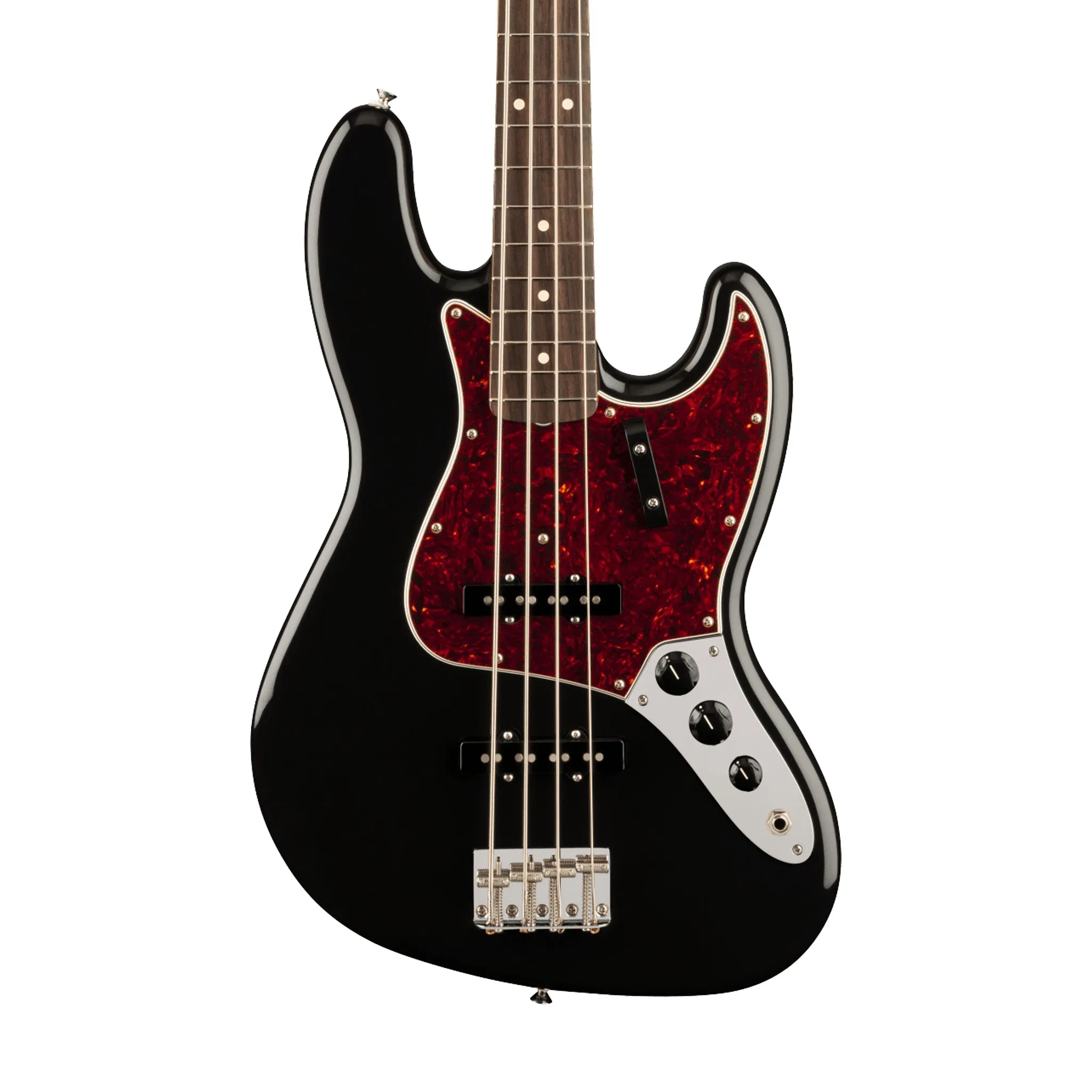 Fender Vintera II 60s Jazz Bass Guitar, RW FB, Black