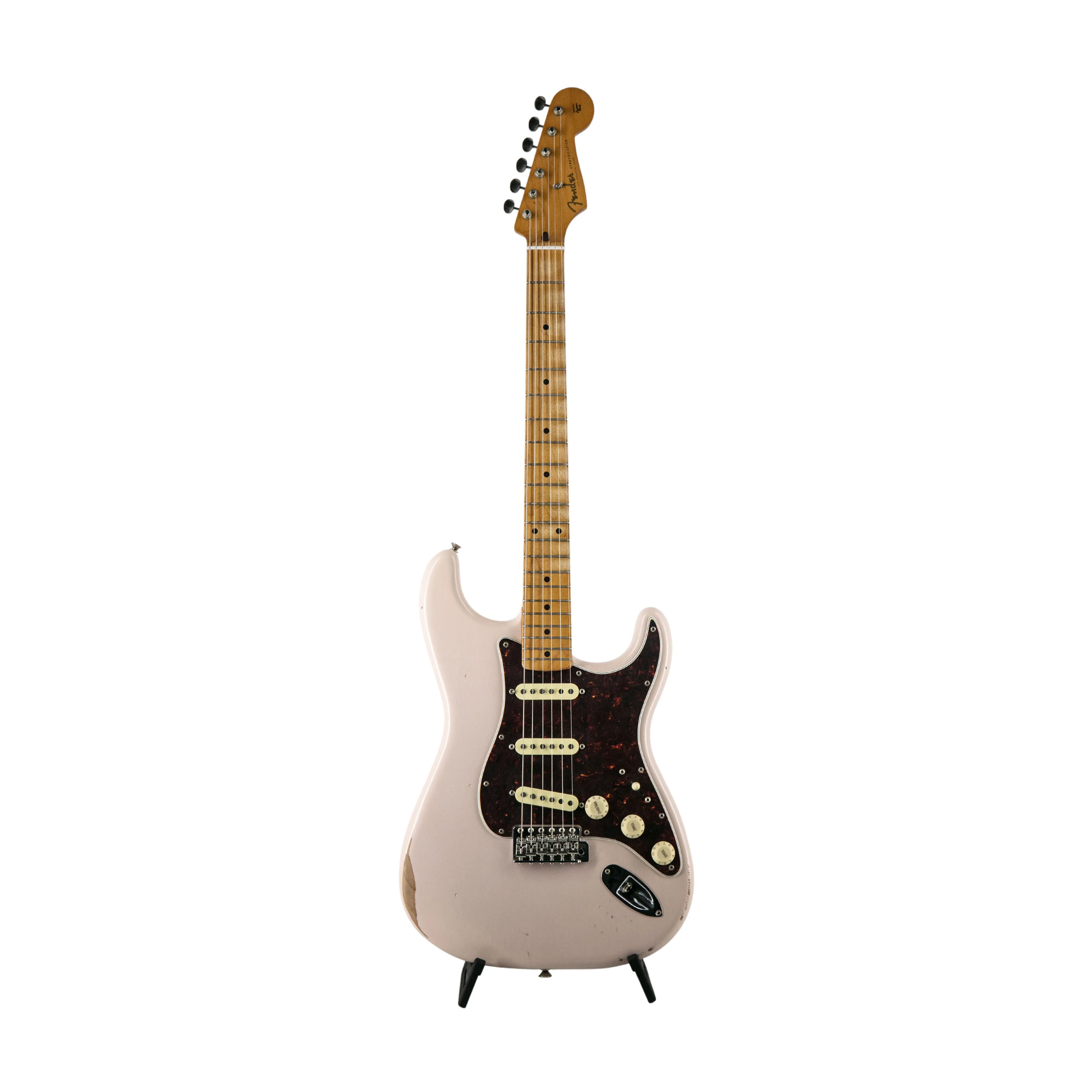 Fender Vintera Road Worn 1960 Stratocaster Electric Guitar, Shell Pink