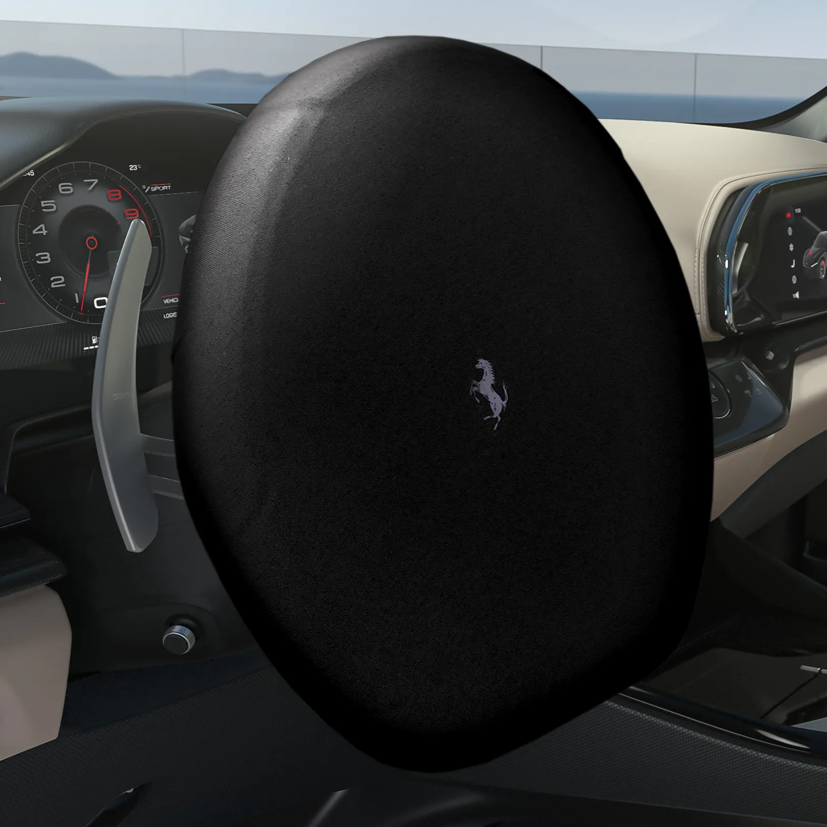 Ferrari Purosangue Steering Wheel Dust Cover