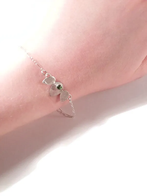 Flourished Bracelet with Lab-grown Peridot-Flourish Collection