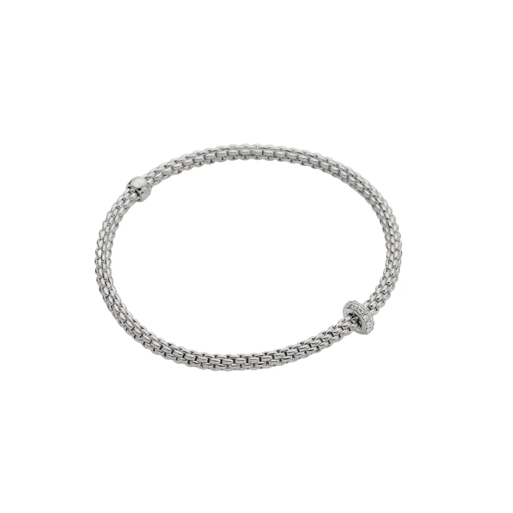 FOPE 18k White Gold and Diamond Prima Bracelet