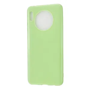 For HUAWEI Mate 30/30 Lite/30 Pro Cellphone Case Simple Profile Soft TPU Shock-Absorption Phone Cover Fluorescent green