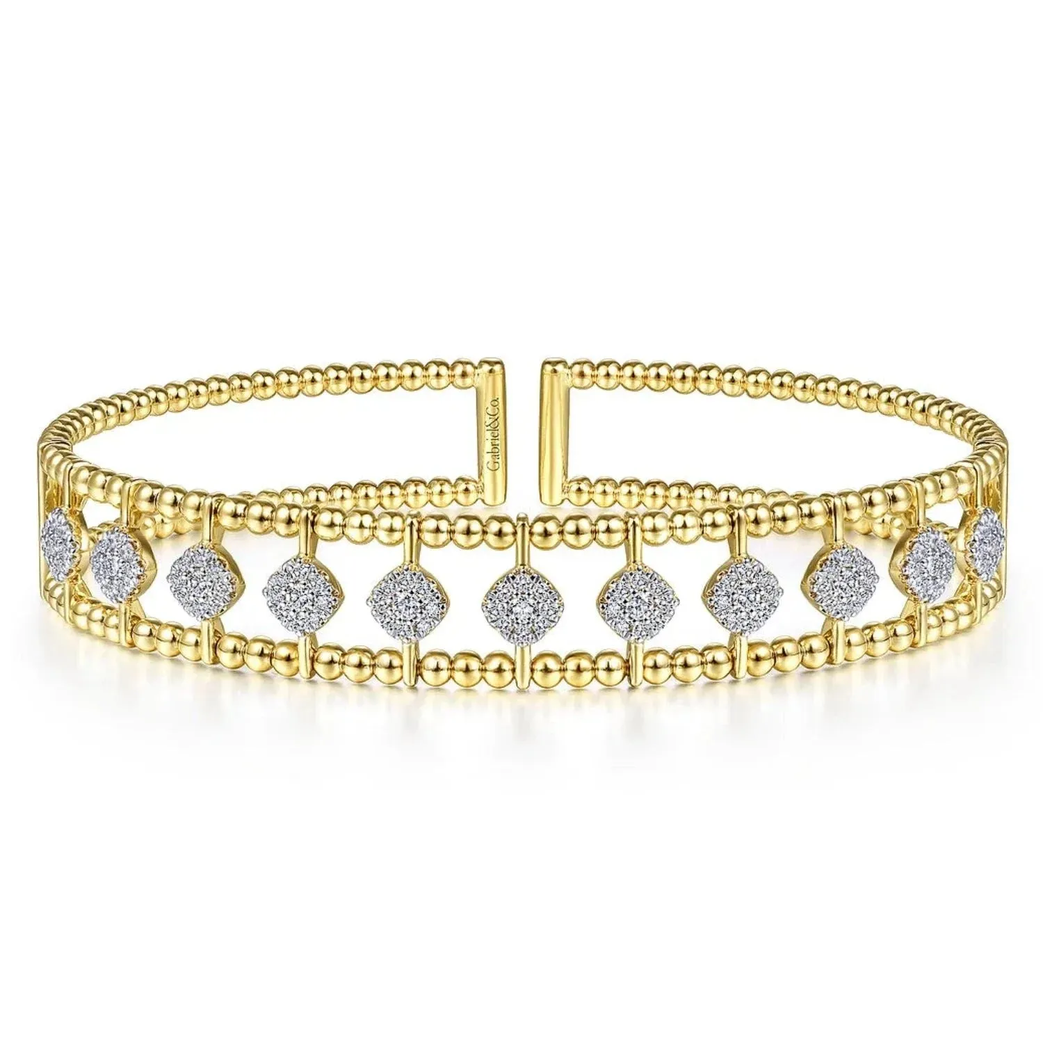 Gabriel & Co. Bujukan Pave Diamond Bangle Bracelet