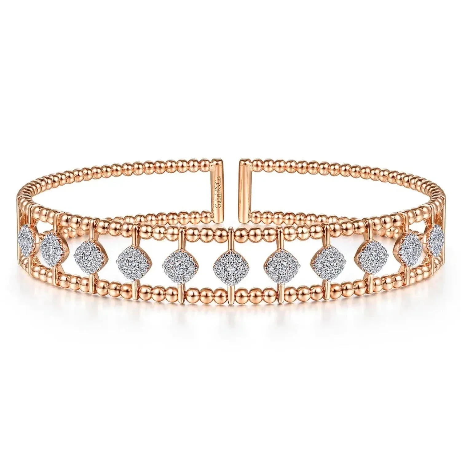 Gabriel & Co. Bujukan Pave Diamond Bangle Bracelet