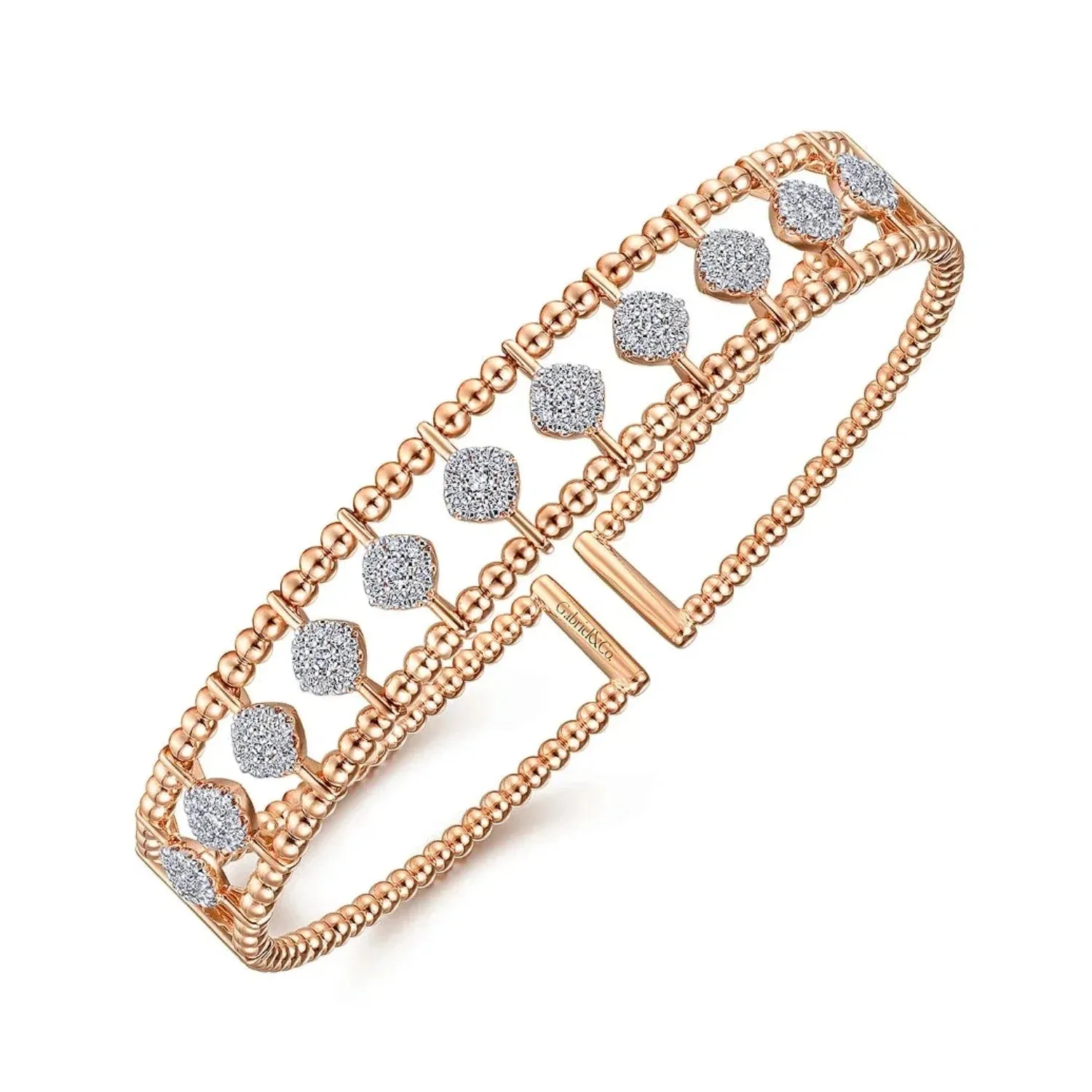 Gabriel & Co. Bujukan Pave Diamond Bangle Bracelet