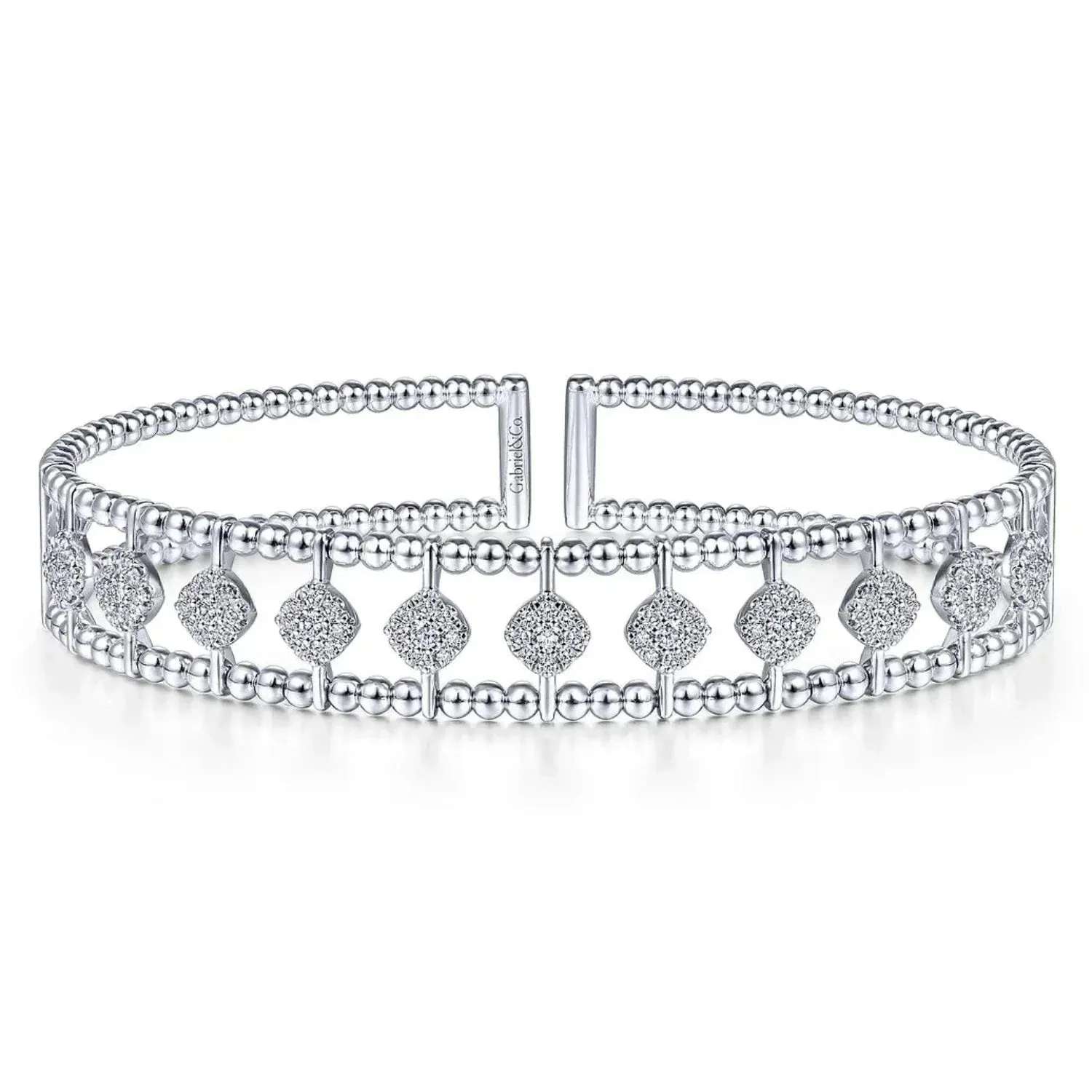 Gabriel & Co. Bujukan Pave Diamond Bangle Bracelet