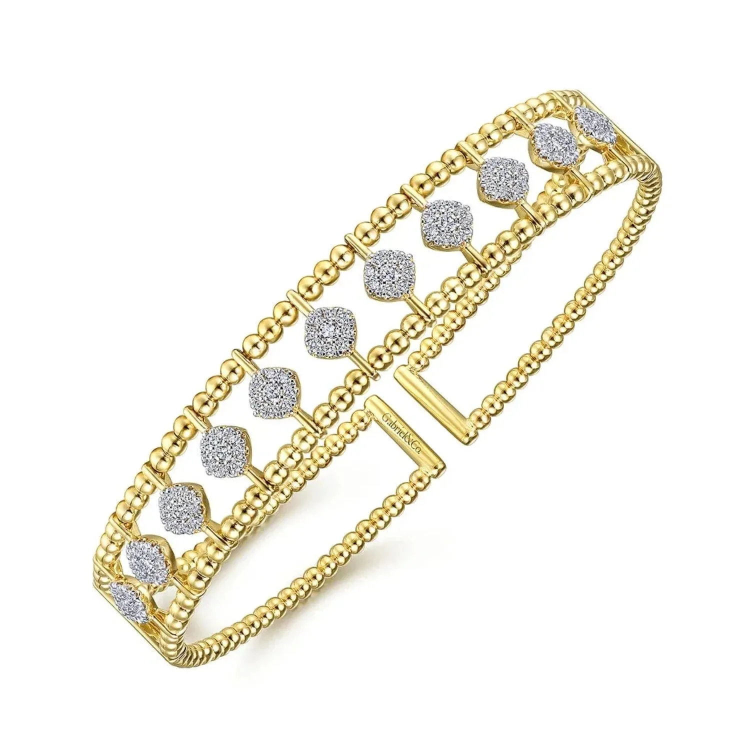 Gabriel & Co. Bujukan Pave Diamond Bangle Bracelet