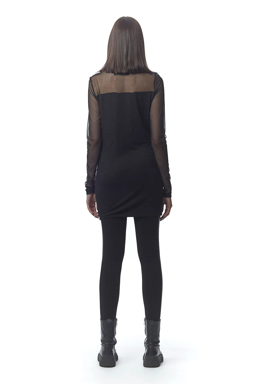 Genova Jersey   Mesh Dress
