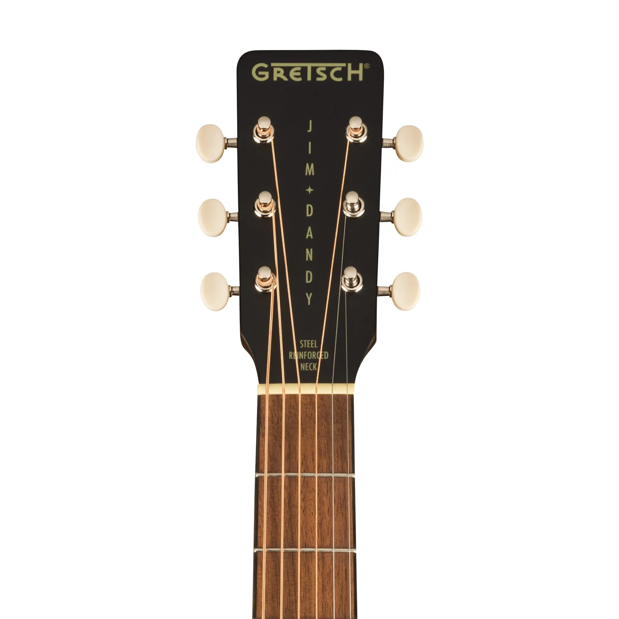 Gretsch Jim Dandy Deltoluxe Parlor Acoustic-Electric Guitar, Black
