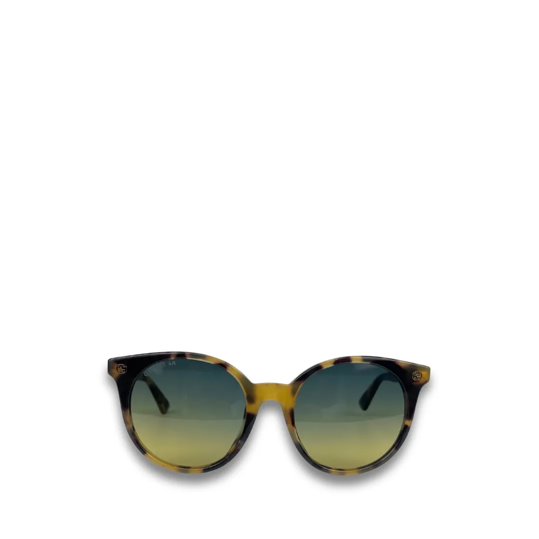 Gucci Round Tortoiseshell Sunglasses