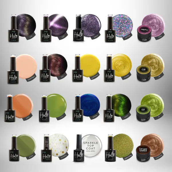 Halo Gel Polish Glitter & Glow Bundle