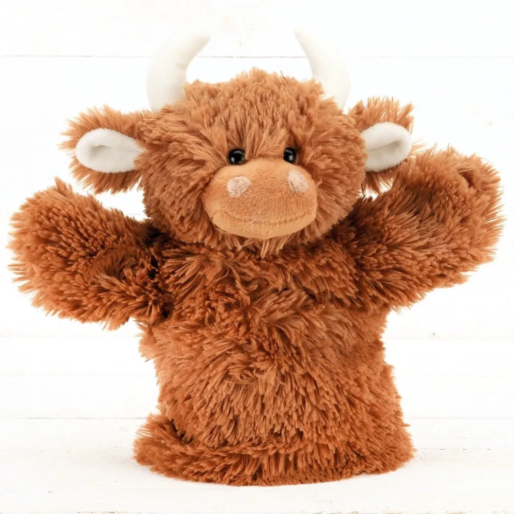 Hamish Highland Cow Hand Puppet